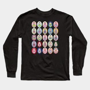 Russian dolls matryoshka (6) Long Sleeve T-Shirt